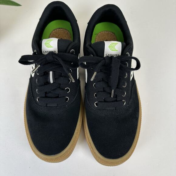 Cariuma Naioca Pro Black Suede Canvas Skate Shoes Lace Up Sneaker Size 8.5 EU 41 - Picture 3 of 10